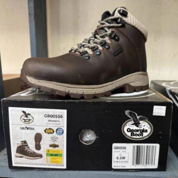 Georgia Boot Women’s “Eagle Trail” Alloy Work Boots – Size 6.5W (Model GB00556) - Picture 1 of 3